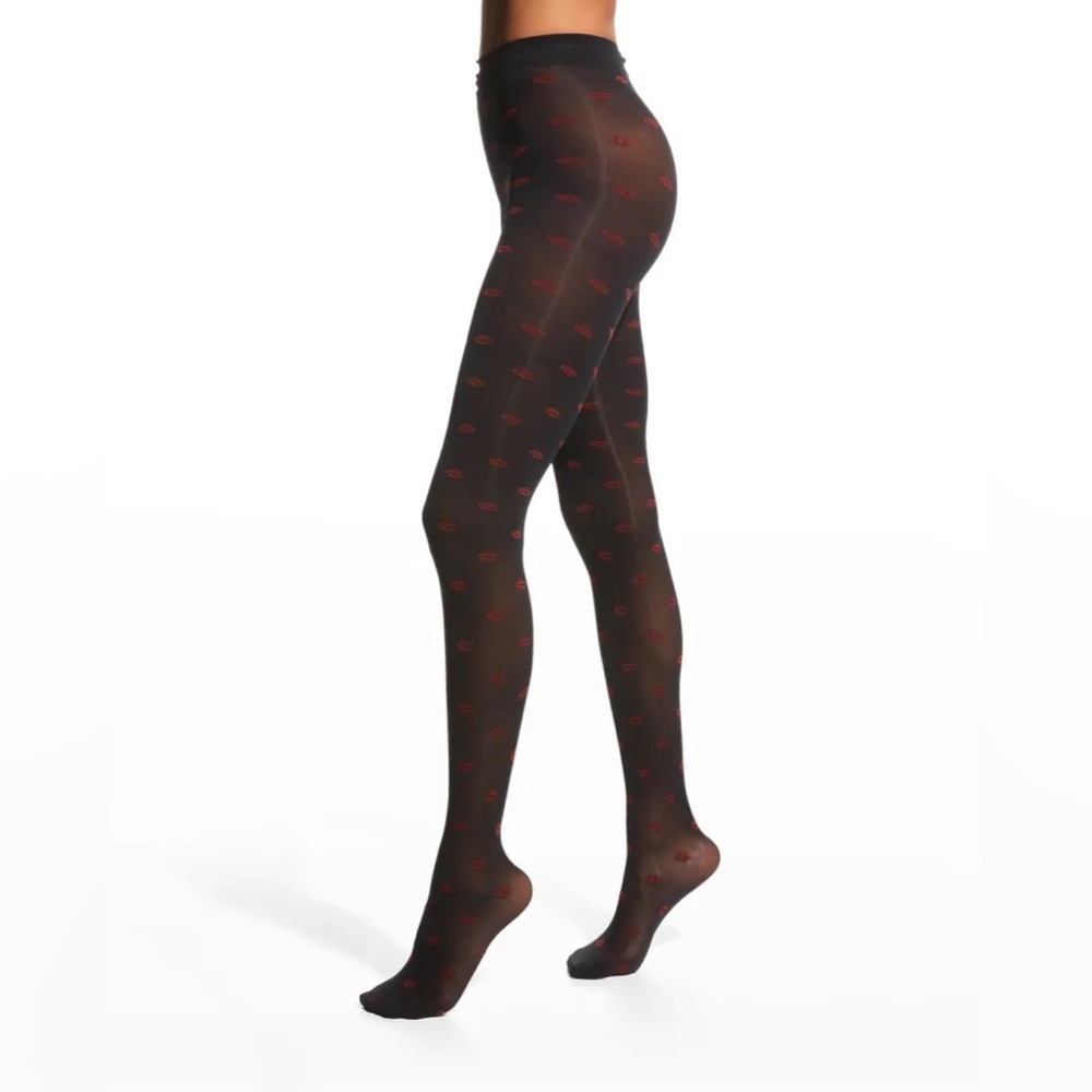 Casablanca monogram pattern opaque tights